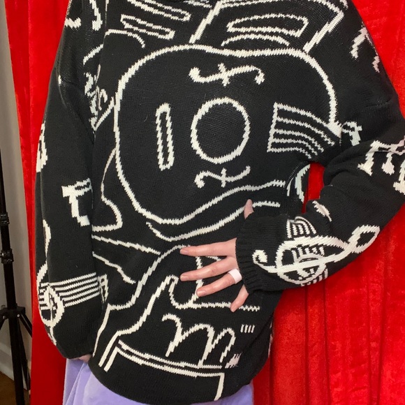 🎵🎶RARE vintage music notes sweater🎶 🎵 - Picture 2 of 10